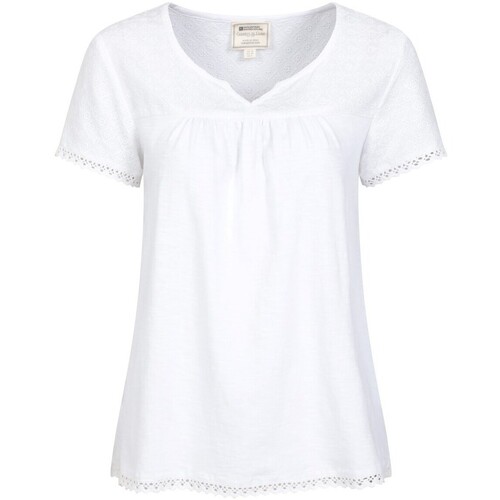 Abbigliamento Donna T-shirts a maniche lunghe Mountain Warehouse Naples Bianco