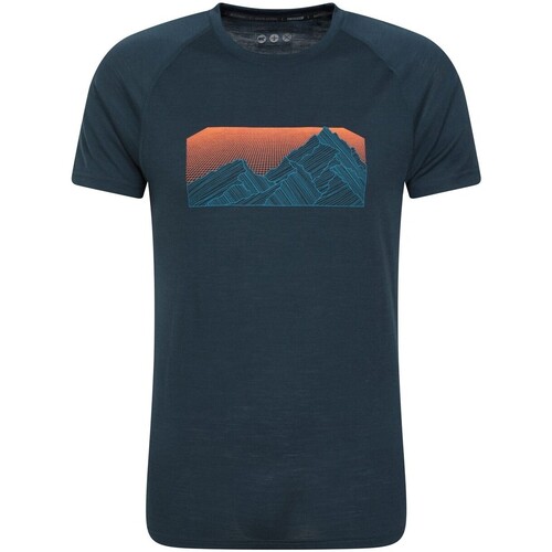 Abbigliamento Uomo T-shirts a maniche lunghe Mountain Warehouse Quest Blu