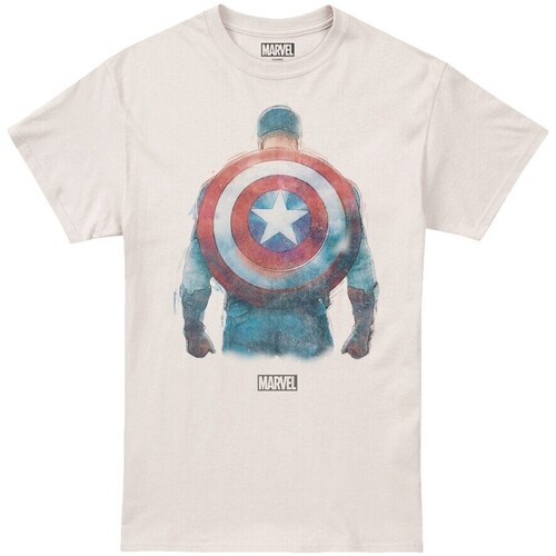 Abbigliamento Uomo T-shirts a maniche lunghe Captain America TV2236 Beige