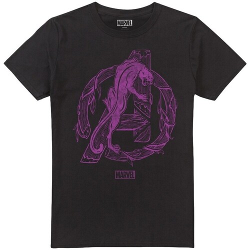 Abbigliamento Uomo T-shirts a maniche lunghe Black Panther TV2240 Nero