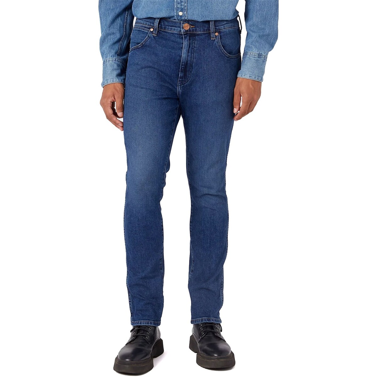Abbigliamento Uomo Jeans dritti Wrangler W18S8450X32 Blu