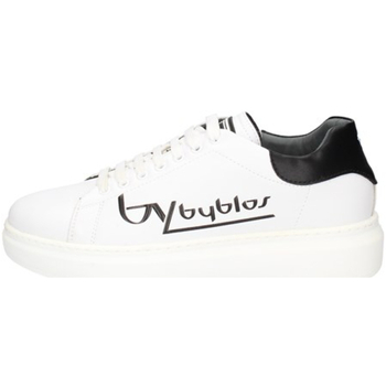 Scarpe Uomo Sneakers Byblos Blu Y-615 Bianco