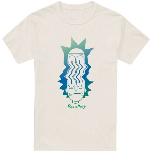 Abbigliamento Uomo T-shirts a maniche lunghe Rick And Morty Trippy Beige