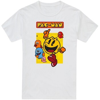 Abbigliamento Uomo T-shirts a maniche lunghe Pac Man Classic Bianco
