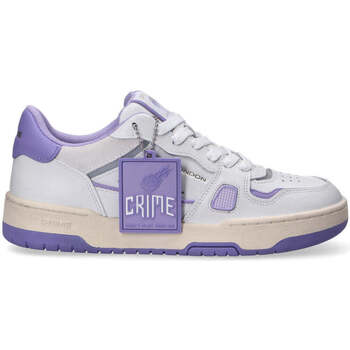 Scarpe Donna Sneakers basse Crime London sneaker Off court OG bianca lilla Bianco