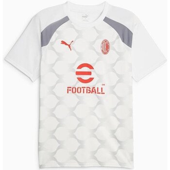 Abbigliamento Uomo T-shirt maniche corte Puma T-Shirt Calcio Uomo Ufficiale AC Milan Pre Match Bianco