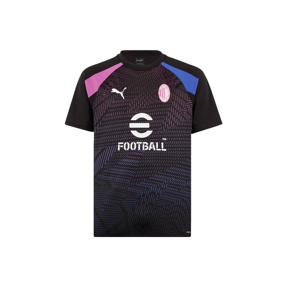 Abbigliamento Uomo T-shirt maniche corte Puma T-Shirt Calcio Uomo AC Milan Prematch Nero