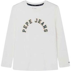 Abbigliamento Bambino T-shirt & Polo Pepe jeans  Bianco