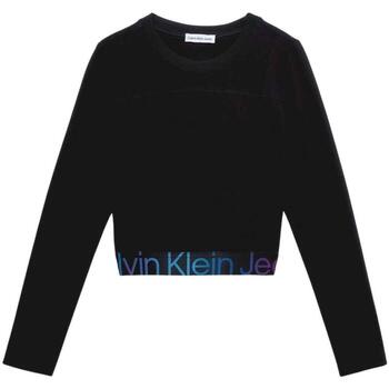 Abbigliamento Bambina T-shirt & Polo Calvin Klein Jeans  Nero