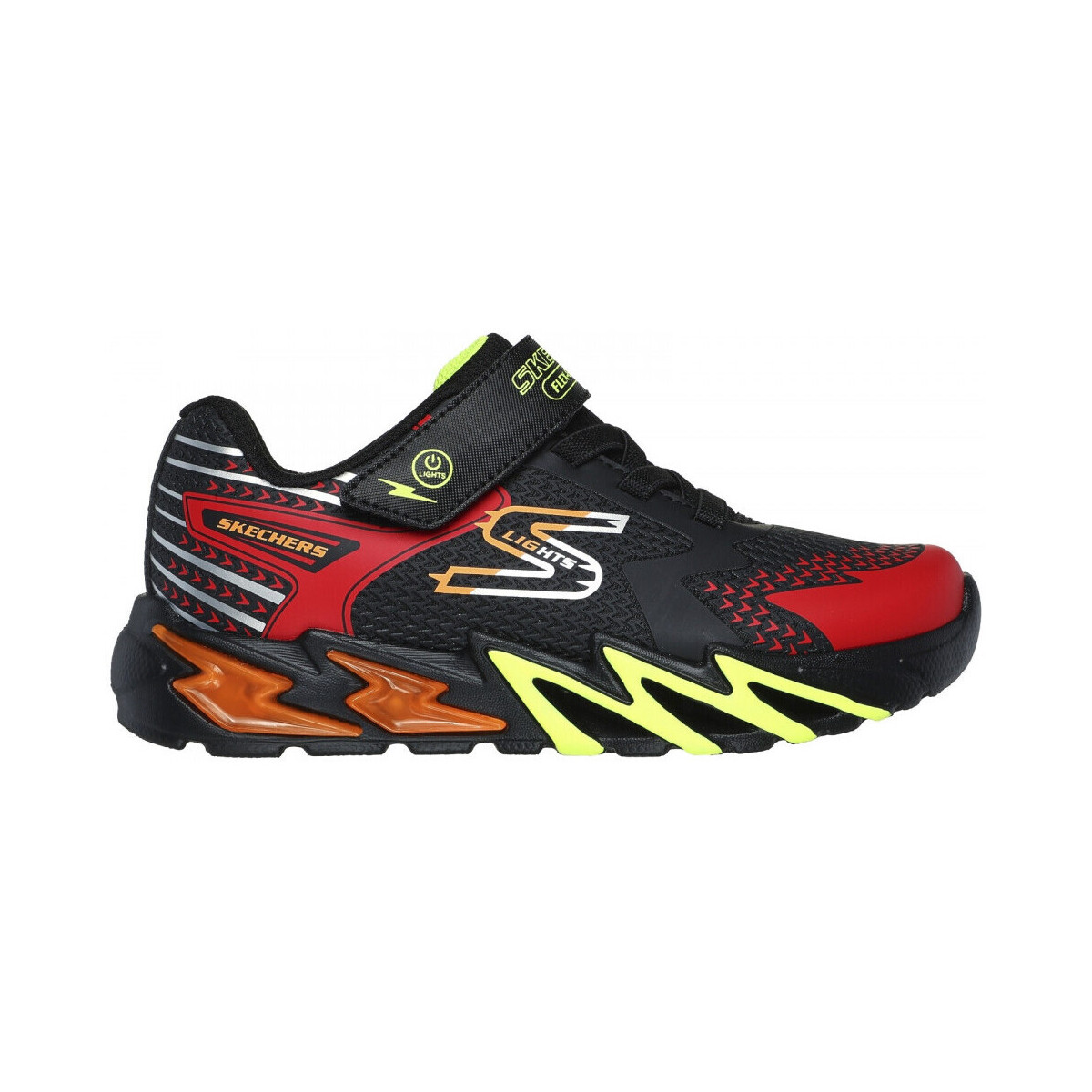 Scarpe Unisex bambino Running / Trail Skechers Flex-glow bolt Nero
