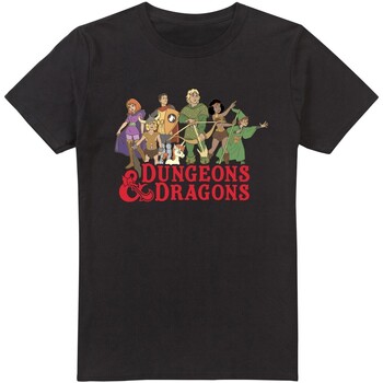 Abbigliamento Uomo T-shirts a maniche lunghe Dungeons & Dragons Line Up Nero
