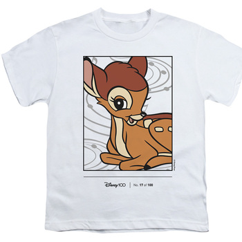 Abbigliamento Unisex bambino T-shirt maniche corte Bambi  Bianco
