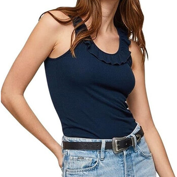 Abbigliamento Donna Top / T-shirt senza maniche Pepe jeans PL505062 Blu
