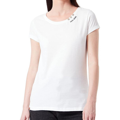 Abbigliamento Donna T-shirt & Polo Pepe jeans PL505230 Bianco