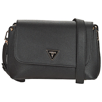 Borse Donna Tracolle Guess MERIDIAN FLAP CROSSBODY Nero