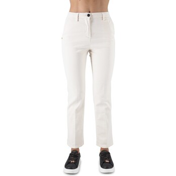 Abbigliamento Donna Jeans White Sand Pantalone Donna Bianco