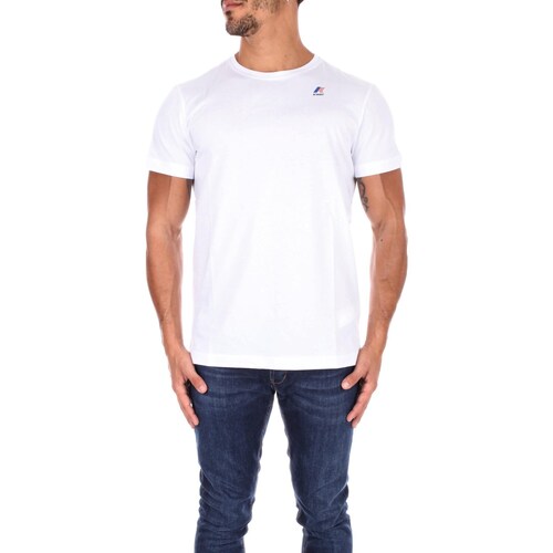 Abbigliamento Uomo T-shirt maniche corte K-Way K007JE0 Bianco