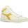 Scarpe Sneakers Diadora Game L High Waxed Suede Pop Bianco