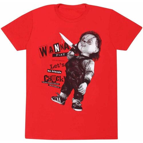 Abbigliamento T-shirts a maniche lunghe Childs Play Stab Rosso