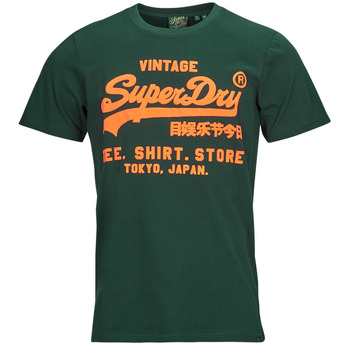 Abbigliamento Uomo T-shirt maniche corte Superdry NEON VL T SHIRT Verde