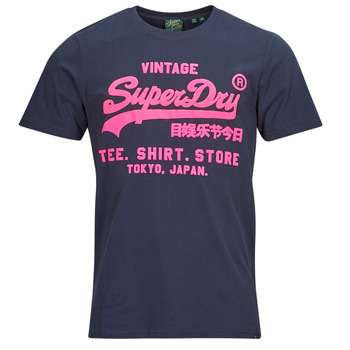 Abbigliamento Uomo T-shirt maniche corte Superdry NEON VL T SHIRT Marine
