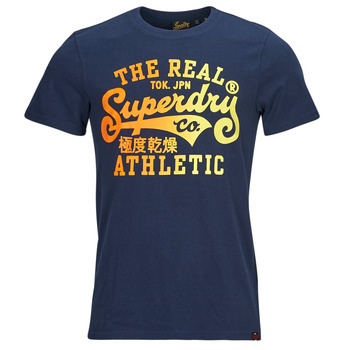 Abbigliamento Uomo T-shirt maniche corte Superdry REWORKED CLASSICS GRAPHIC TEE Marine