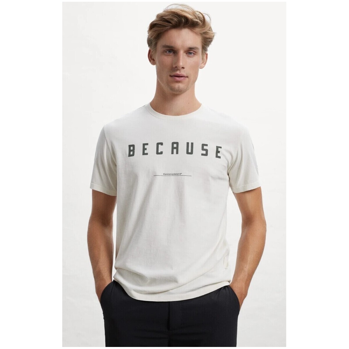 Abbigliamento Uomo T-shirt maniche corte Ecoalf T-SHIRT GATSCOMOA0823 Bianco