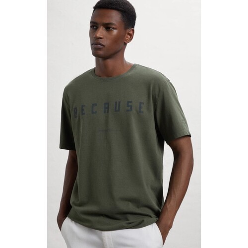 Abbigliamento Uomo T-shirt maniche corte Ecoalf T-SHIRT GATSCOMOA0823 Verde