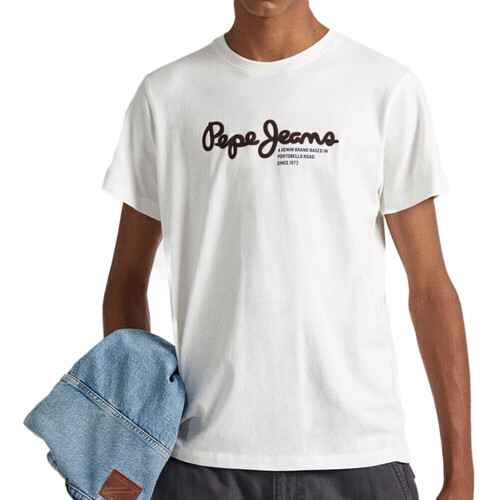Abbigliamento Uomo T-shirt & Polo Pepe jeans PM509126 Bianco