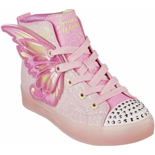 Scarpe Bambina Sneakers alte Skechers Twi-lites 2 twinkle wishes Rosa