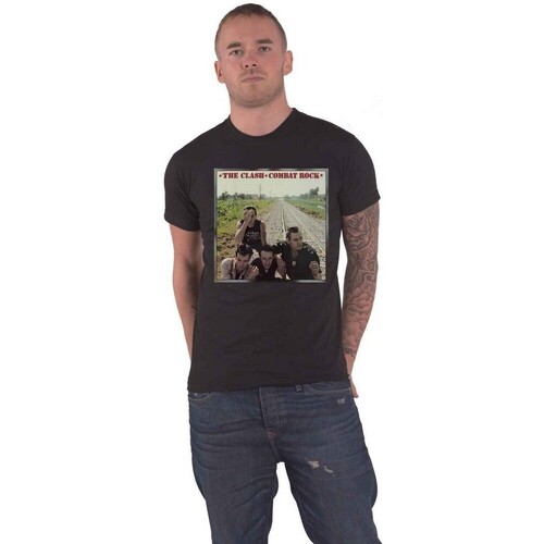 Abbigliamento T-shirts a maniche lunghe The Clash Combat Rock Nero
