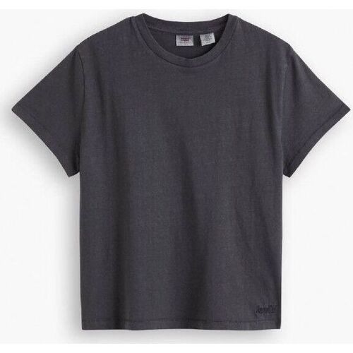 Abbigliamento Donna T-shirt & Polo Levi's A1712 0001 - CLAS TEE GMT DYE-BLACK Nero