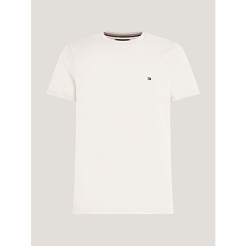 Abbigliamento Uomo T-shirt & Polo Tommy Hilfiger MW0MW10800 STRETCH SLIM FIT-ABH CASHMERE CREME Bianco
