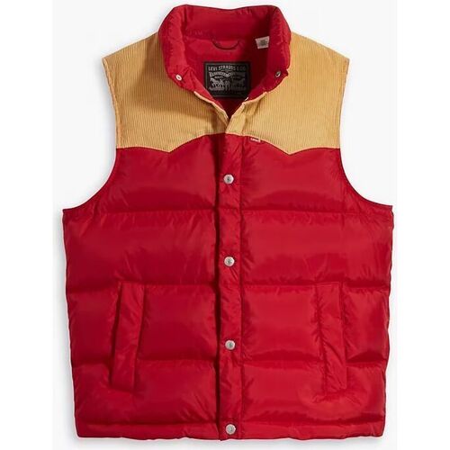 Abbigliamento Uomo Giacche Levi's A5634 0003 WESTERN PFFR VST-RHYTHMIC RED Rosso