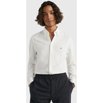 Abbigliamento Uomo Camicie maniche lunghe Tommy Hilfiger MW0MW30675YCF-OPTIC WHITE Bianco