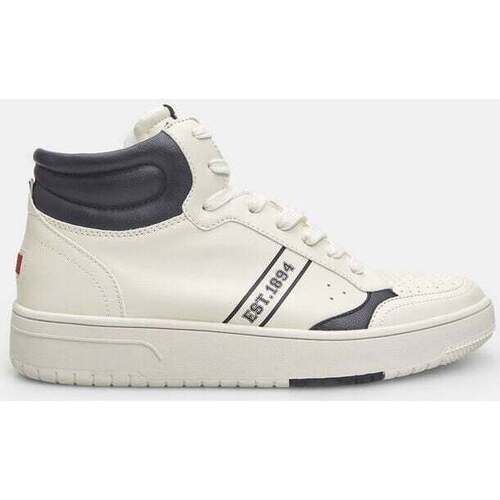 Scarpe Sneakers Bata Sneaker da uomo alta Unisex Bianco
