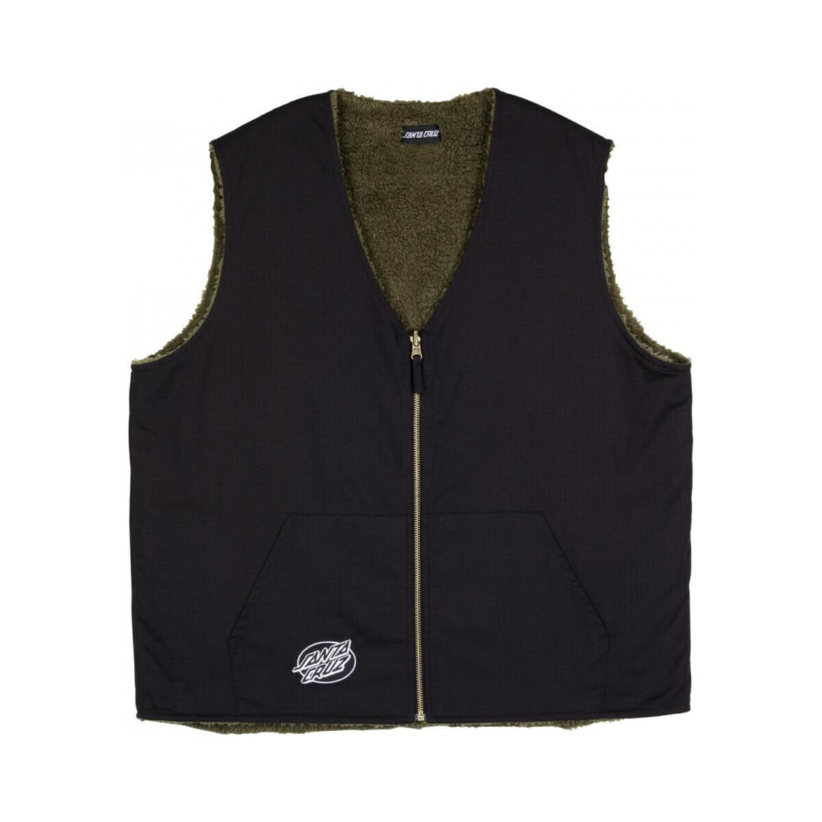 Abbigliamento Uomo Giacche / Blazer Santa Cruz Hideout reversible vest Nero