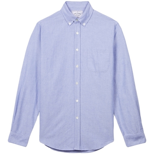 Abbigliamento Uomo Camicie maniche lunghe Portuguese Flannel Brushed Oxford Shirt - Blue Blu