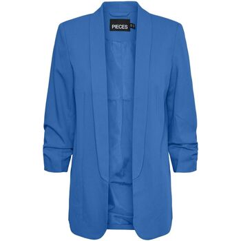 Abbigliamento Donna Giacche Pieces 17090996 PCBOSS 3/4 BLAZER-FRENCH BLUE Blu
