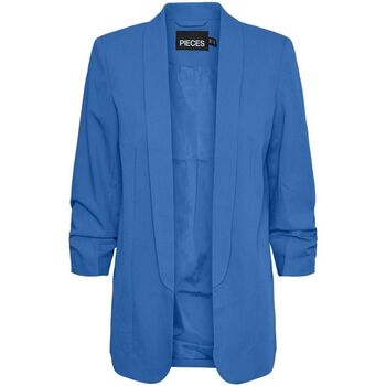 Abbigliamento Donna Giacche Pieces 17090996 PCBOSS 3/4 BLAZER-FRENCH BLUE Blu