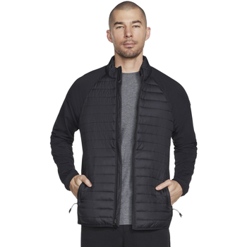 Abbigliamento Uomo Parka Skechers GO Shield Hybrid Jacket Nero