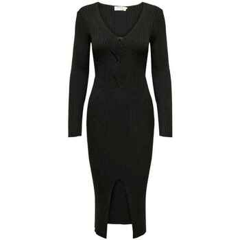 Abbigliamento Donna Vestiti Only ONLLARA LS MAXI V-NECK DRESS CS KNT Nero