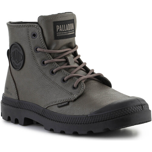 Scarpe Sneakers alte Palladium Pampa Hi Supply Lth 77963-213-M Nero