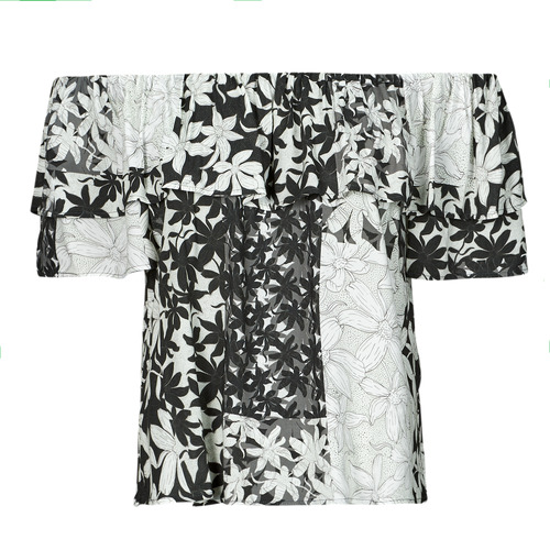 Abbigliamento Donna Top / Blusa Desigual BLUS_ANAÏS Nero / Bianco