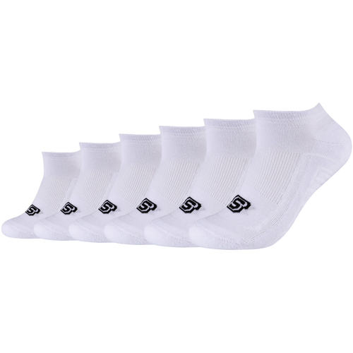 Accessori Calzini Skechers 2PPK Basic Cushioned Sneaker Socks Bianco
