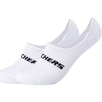 Accessori Calzini bassi Skechers 2PPK Mesh Ventilation Footies Socks Bianco