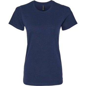 Abbigliamento Donna T-shirts a maniche lunghe Gildan 65000L Blu