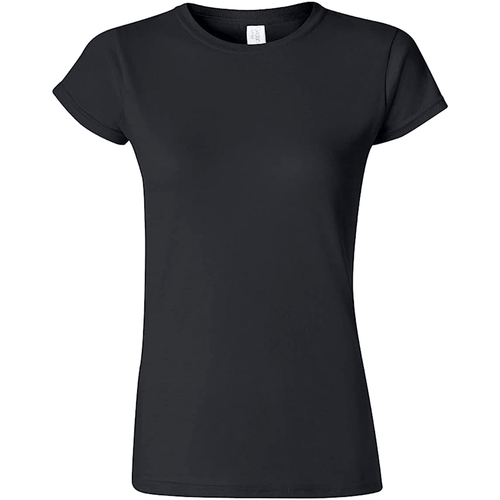Abbigliamento Donna T-shirts a maniche lunghe Gildan 65000L Nero
