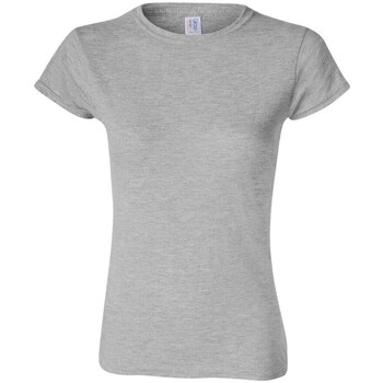 Abbigliamento Donna T-shirts a maniche lunghe Gildan 65000L Grigio