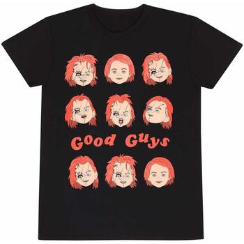 Abbigliamento T-shirts a maniche lunghe Childs Play Expressions Of Chucky Nero